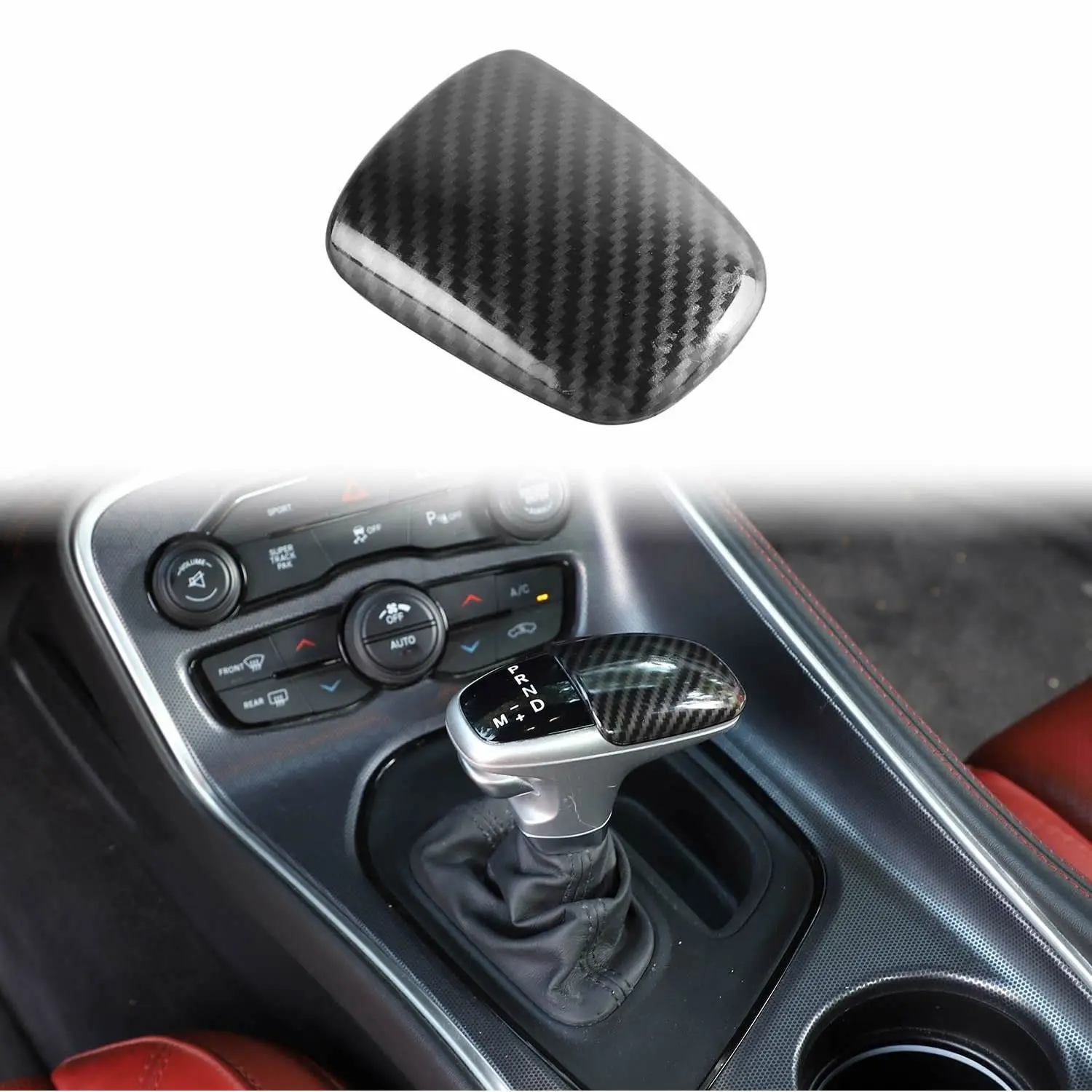 Ручка переключения передач из углеродного волокна для 2015 2020 Dodge Challenger