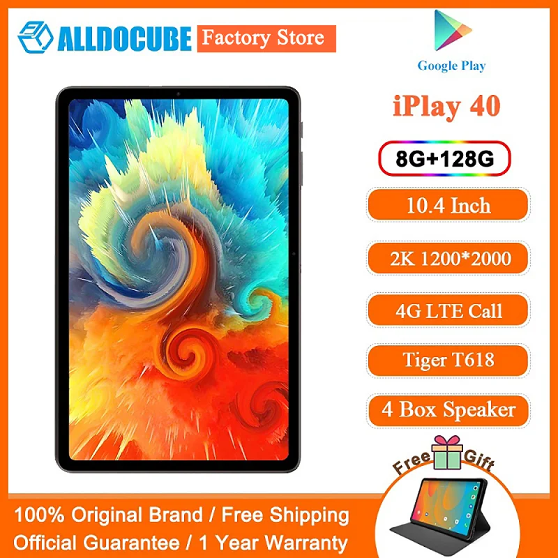Планшет Alldocube iPlay 40 8 ГБ ОЗУ 128 Гб ПЗУ FHD 2000 дюйма 1200x10 4 4G LTE Android 10 | Компьютеры и офис