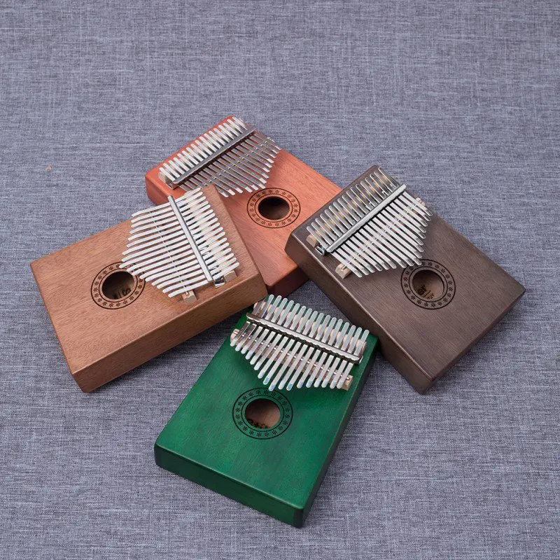 

Beginners Thumb Piano Kalimba 17 Keys Solid Wood Portable Adjustable Musical Keyboard Instruments