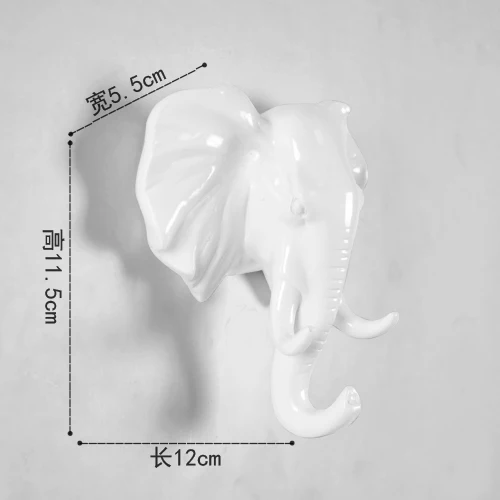 Новинка, Лидер продаж, Модный Резиновый 3D подвесной крючок с животными, креативный настенный крючок, подарок, украшение для дома, полимерные крючки для гостиной - Цвет: A