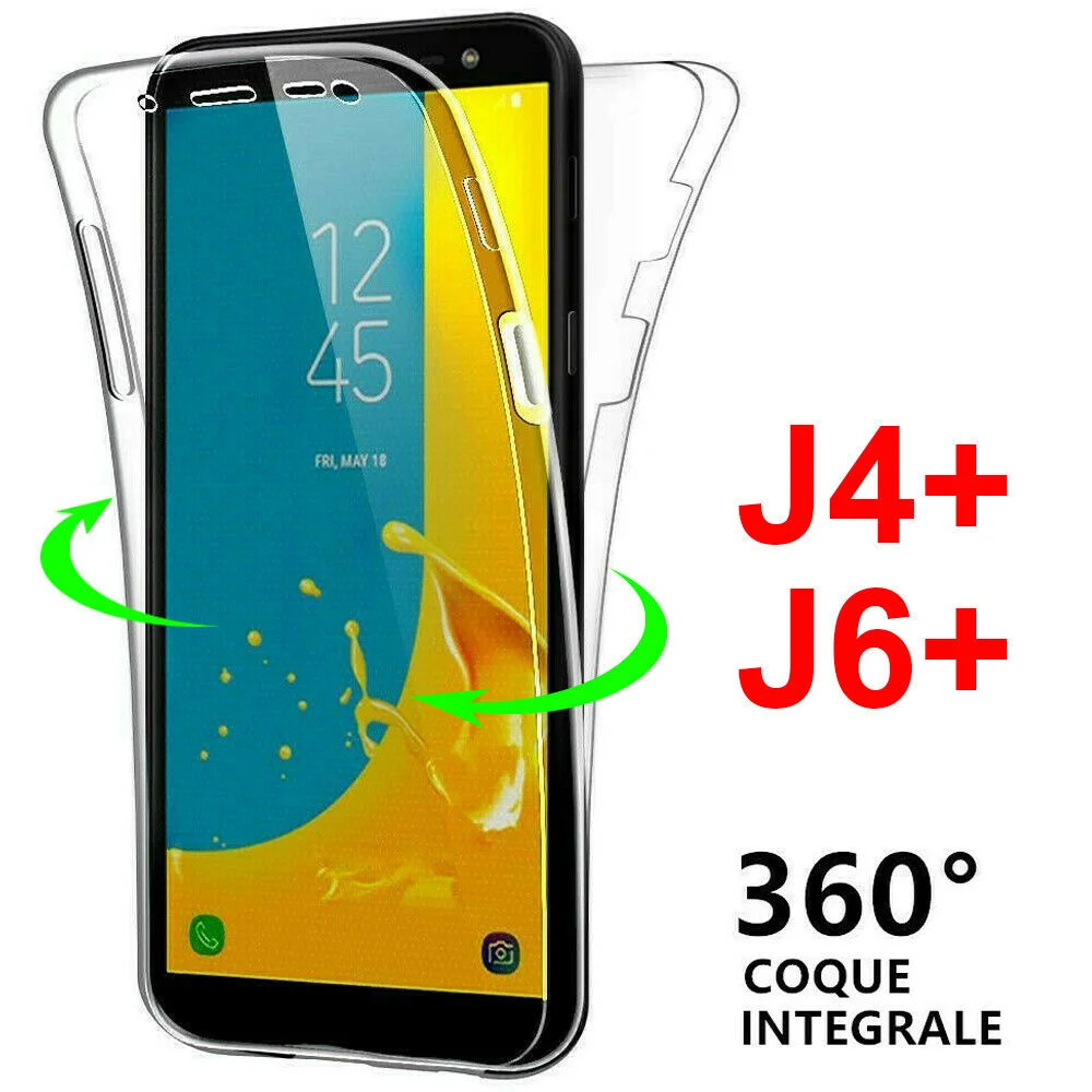 

Housse Etui Coque Intégrale 360° Silicone For SAMSUNG GALAXY J6 Plus J4 Plus