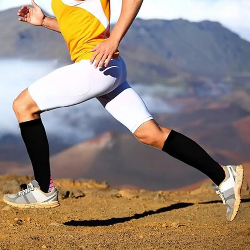 

1Pair Unisex Compression Socks Anti Fatigue Pain Relief Knee High Stockings Men Women Outdoor Breathable Long Socks (20-30 Mmhg)