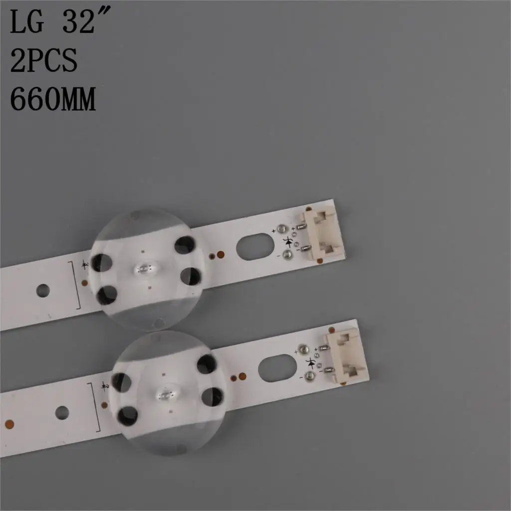 100% New 2PCS LED backlight strip for LIG 32LJ510V 32LJ610V 32LJ510U HC320DXN-ABSL1-2143LC320DXE (FK)(A2) 6916L-2855B V18 V17 32