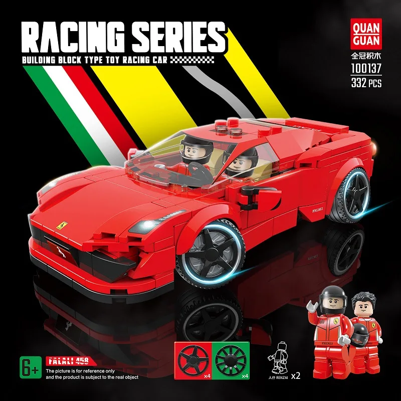 

Kids Toys Technic Sport Cars Building Blocks Red Super Racing Car Moc Bricks DIY Model Kit Educational Toys For Children Gifts