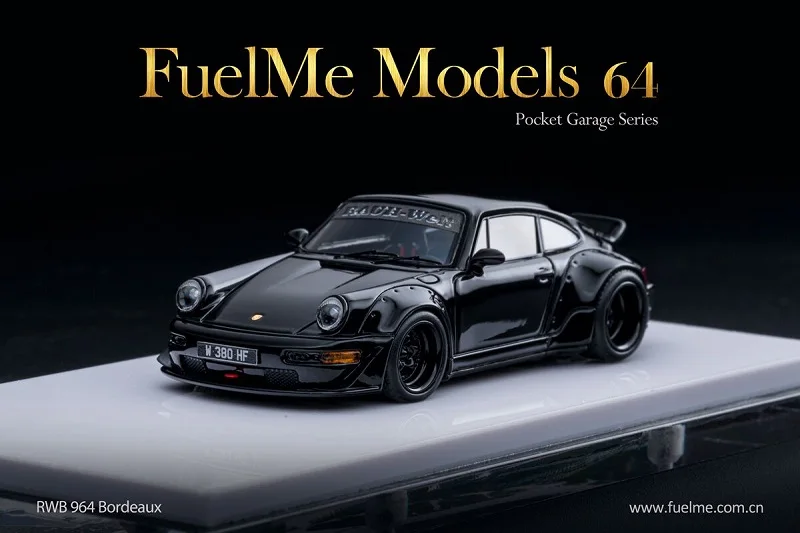 Модель автомобиля FuelMe 1:64 RWB 964 бордовая/бордовая белая/черная | Игрушки и хобби