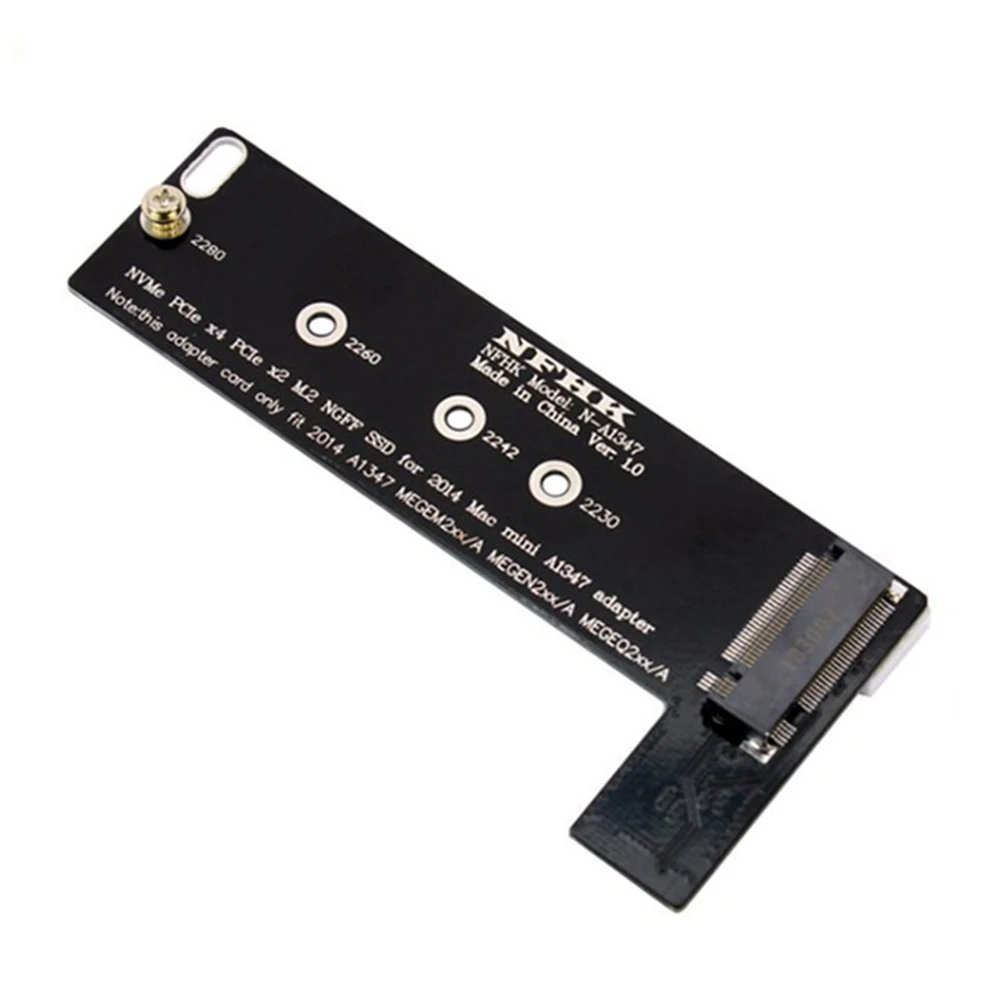 

PCI Express Card Riser Adapter M Key NVMe M.2 SSD to for Mac Mini 2014 Late A1347 MEGEN2 MEGEM2 MEGEQ2 Riser