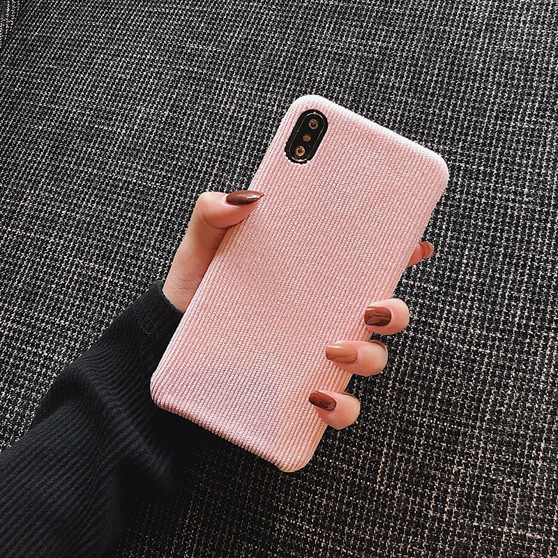Модный зимний теплый пушистый чехол для телефона s для iphone 11 Pro Max, мягкий чехол для iphone 6 6S 7 8 Plus X XR XS MAX, тканевый плюшевый чехол