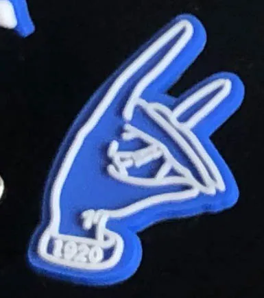10 шт. греческий КРОК Zeta Phi Beta металлические аксессуары дизайнерская эмблема