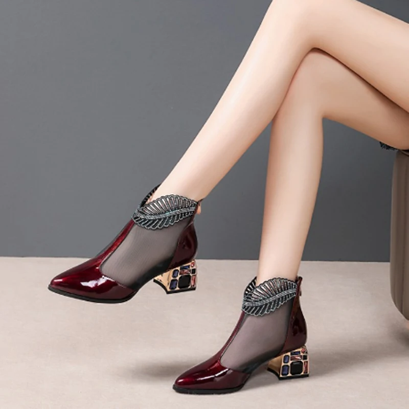 Женские сандалии на высоком каблуке женские свадебные туфли банкетные сетчатые