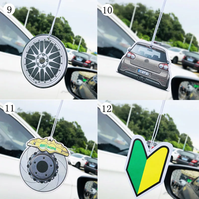 JDM СТИЛЬ автомобиля заднего вида Mirrow Pendent освежитель воздуха твердый бумажный поршневой тормозной диск Nos турбоколесо обод амортизатор