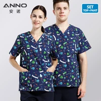 anno medical hospital staff scrubs set nursing uniform for male female dental clinic supplies nurse surgical work clothing