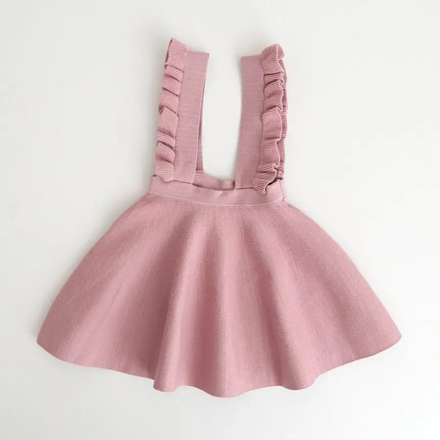 

Baby Girls Sweaters Dress Kids Overalls Knitted Dress Strap Toddler Dress Only Include Dress 3-8Y E097