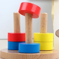 wooden sorting stacking toys for toddlers color recognition puzzle stacker early childhood development puzzle