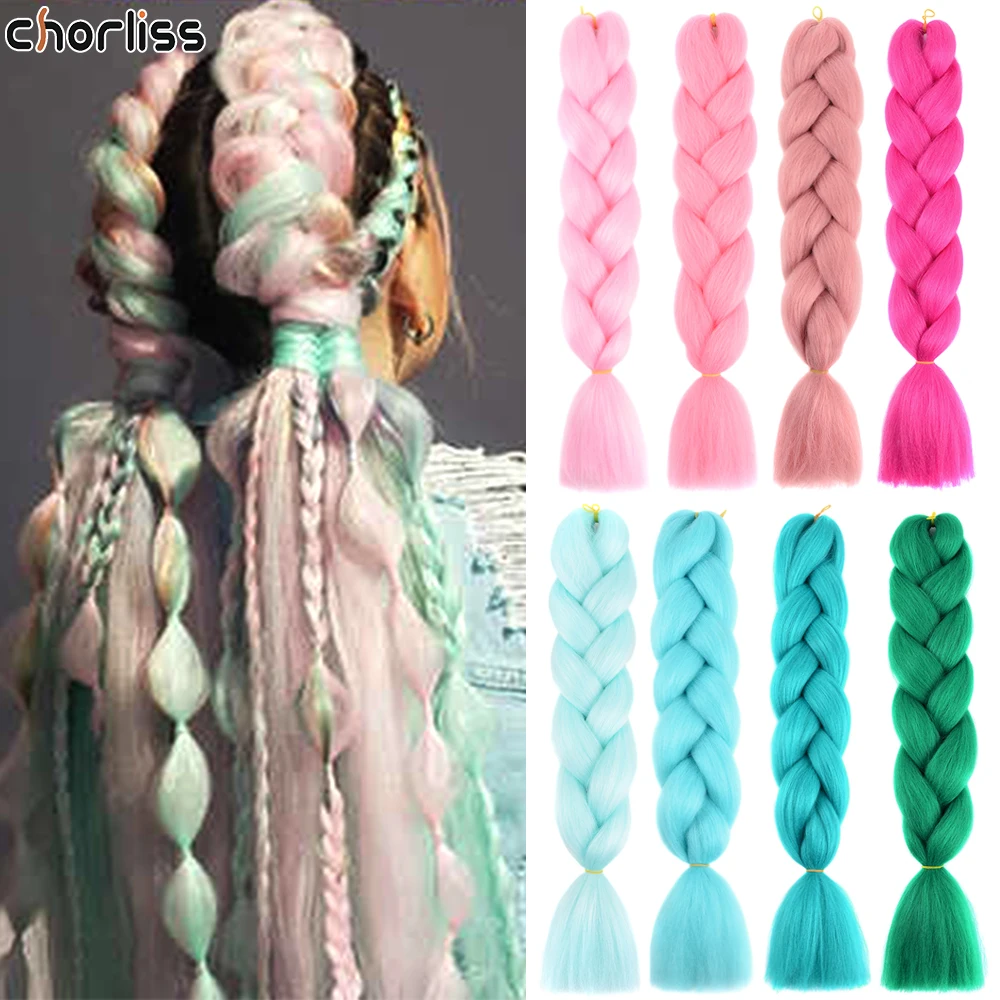 

Джамбо плетеные волосы, 24 дюйма, цветные синтетические плетеные волосы для наращивания, оптовая продажа, предварительно растягивающиеся як...