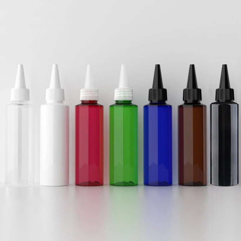 100 мл х 50 черных пластиковых бутылок с заостренным горлышком 3 5 унций Пустые