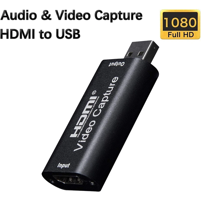 Плата видеозахвата Аудио и видеосъемки 1080P USB2.0 HDMI к USB рекордер для записи игровых