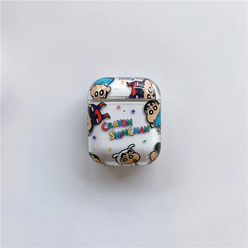 Милый мультяшный чехол для Apple airpods, беспроводной Чехол для наушников с Bluetooth, модный прозрачный жесткий чехол для зарядки