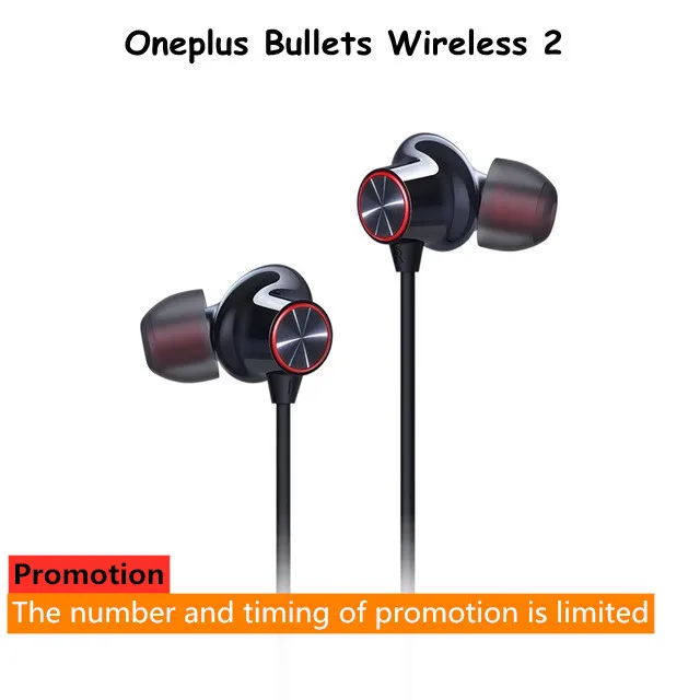 Promotion Оригинальные беспроводные наушники OnePlus Bullets 2, гибридные наушники AptX с магнитным управлением, зеленый помощник, быстрая зарядка для Oneplus 7 Pro 7 6T - Цвет: Promotion