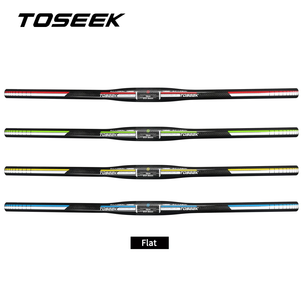 

Руль велосипеда TOSEEK из углеродного волокна, глянцевый, 31,8*580-760 мм