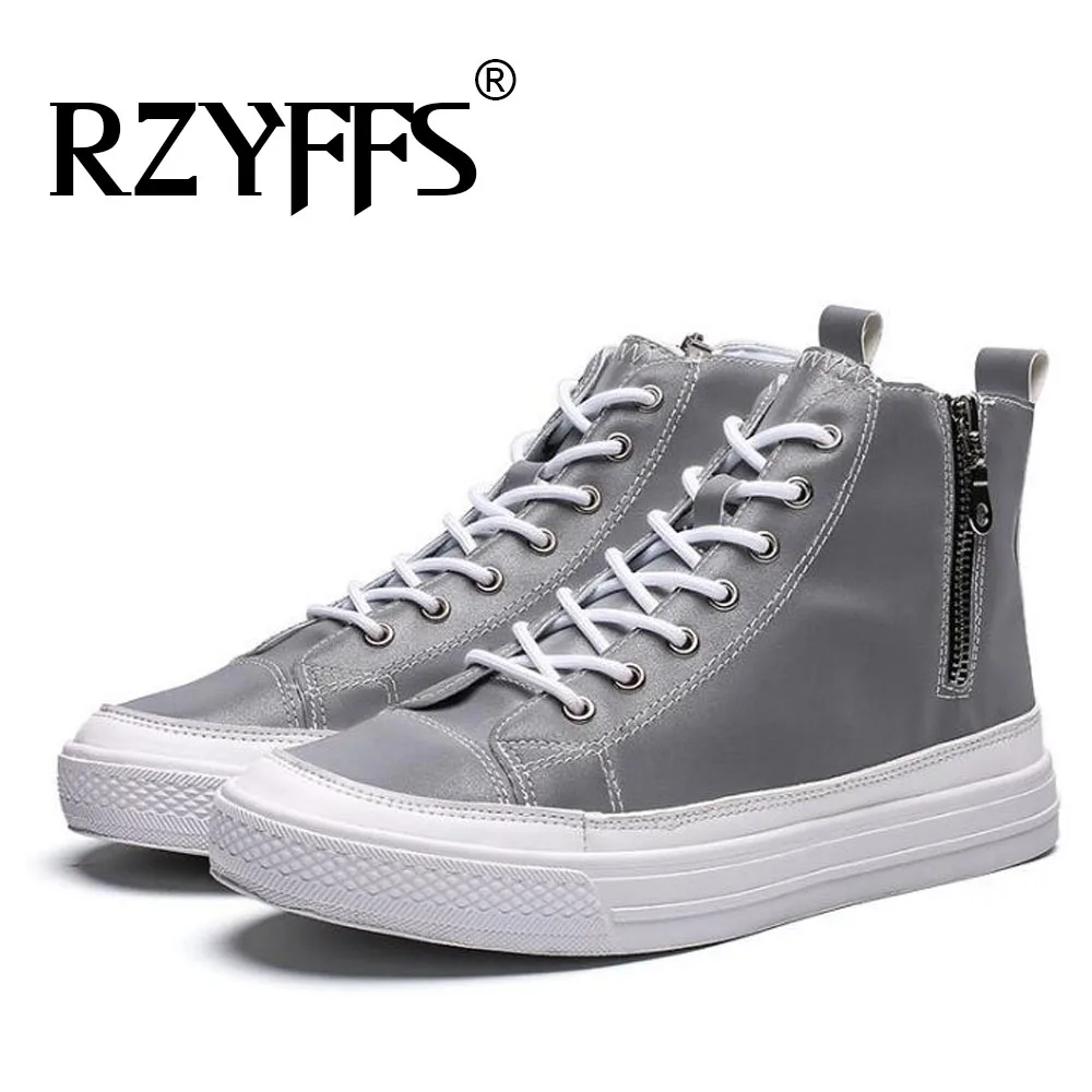 Мужские парусиновые туфли с подсветкой 2019 модная мужская обувь