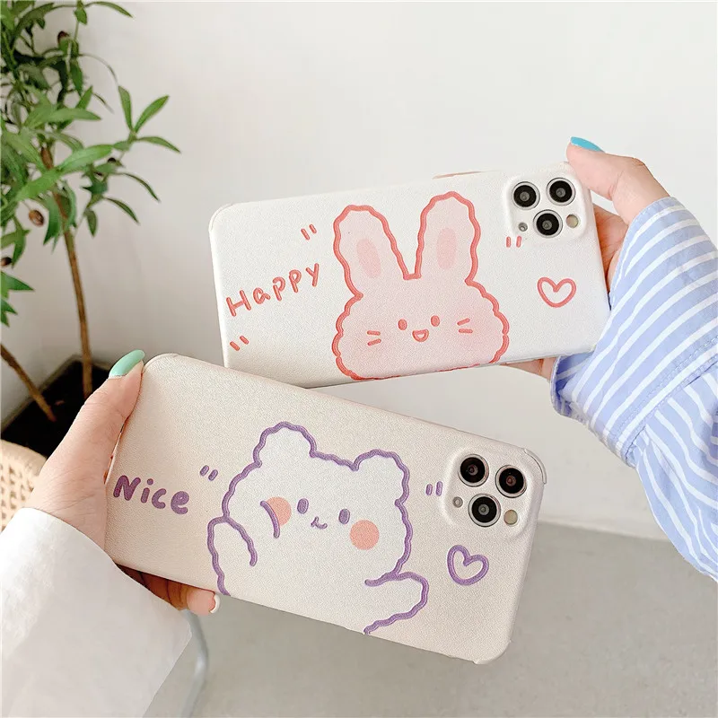 

INS Korean Super Cute Cartoon Bear Phone Case For iPhone 11 Pro Max XR X Xs Max 7 7 Puls 8 Puls Cases Soft Silicone Cover Coque