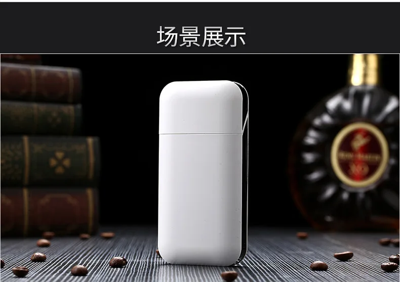Креативный портсигар и зажигалки перезаряжаемый без газа USB ветрозащитный негорящий Электрический сигары электронная зарядка зажигалка