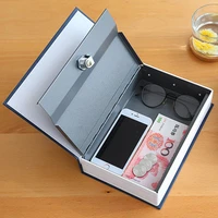 18011555mm mini simulation dictionary book secret boxes security safe lock money storage case safety change box with key