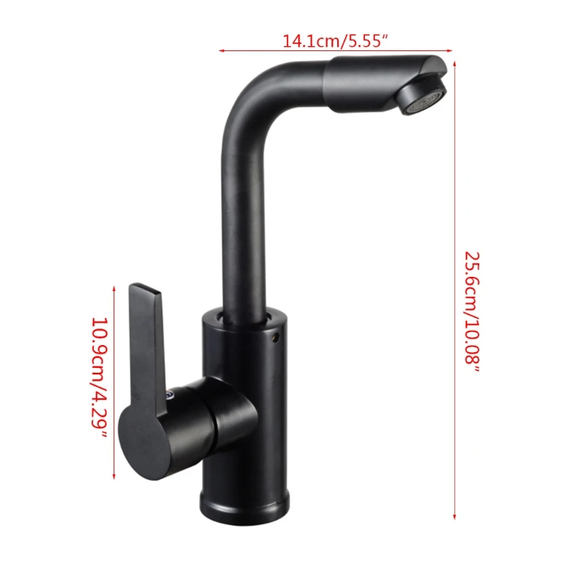 

Fashion Design Faucet Basin Wash Bathroom Kitchen Tap Copper Hot/Cold Water Rotating Head Washing Basin Tap