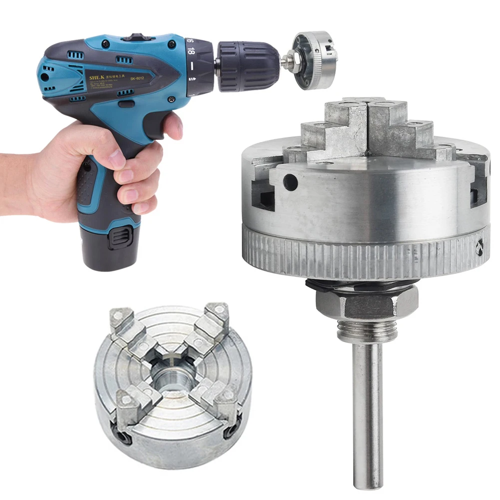 

2021 Z011A Jaws Self-Centering Cast Iron High Carbon Steel Centering Mini Drill Chuck 4 Jaw Manual Lathe Chuck