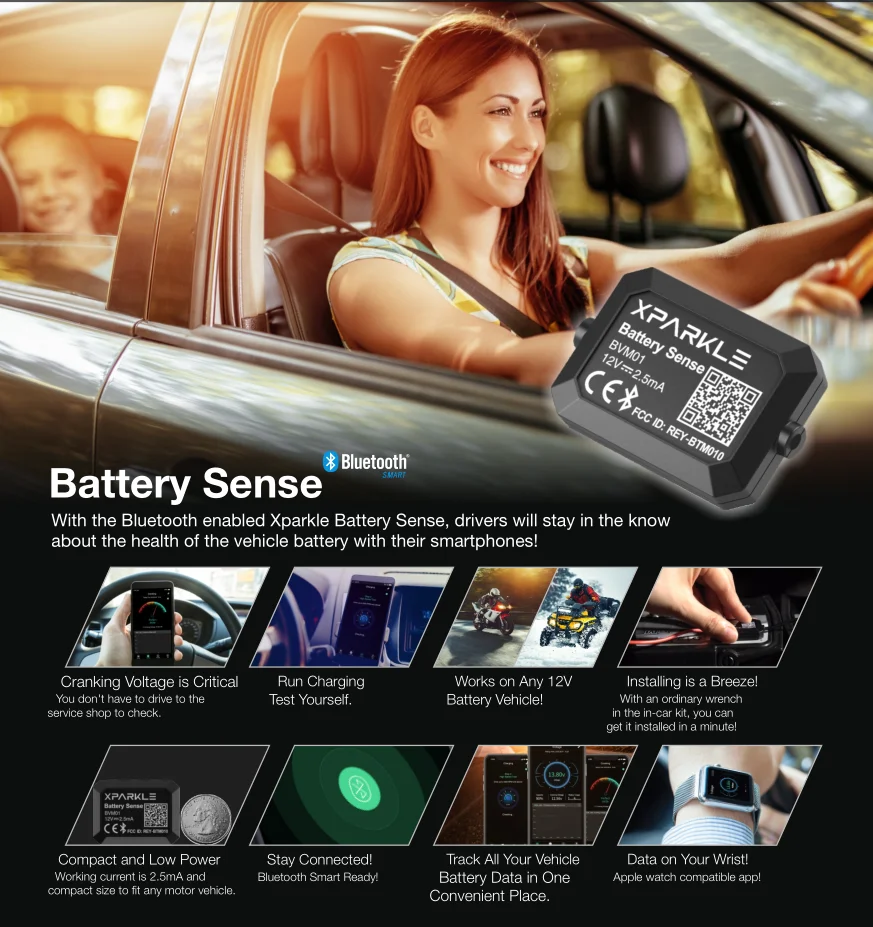 2020 автомобиля 12V Батарея монитор тестер Bluetooth для Беспроводной авто