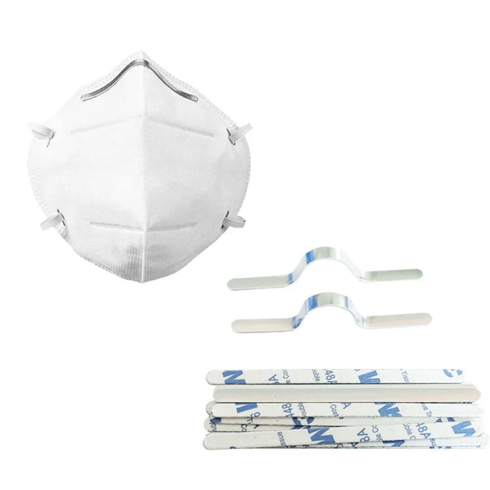 1000 шт. клейкие металлические плоские алюминиевые носовые мостовые зажимы для