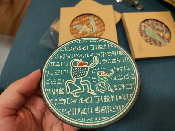 Xiaomi Ancient Egypt Series кожаные подставки для столов кружек термостойкие стаканчиков
