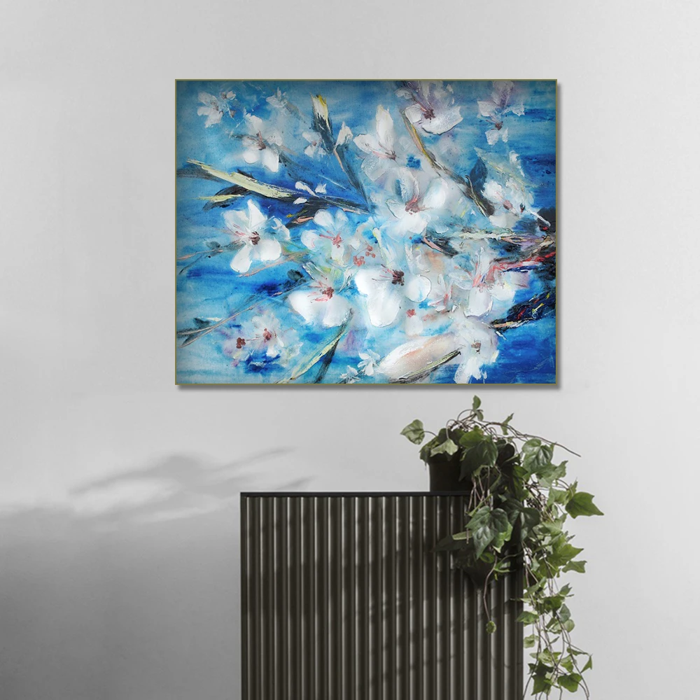 

Nordic Art Print Pastel Watercolor Flower Canvas Painting Poster Floral Wall Art Pictures For Living Room Decoration Home Decor