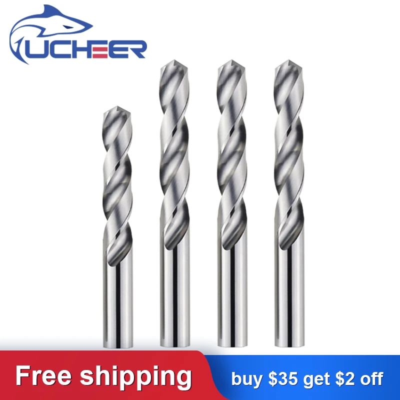 

UCHEER 1pc Tungsten steel twist drill bit Integral alloy carbide tungsten steel alloy bit