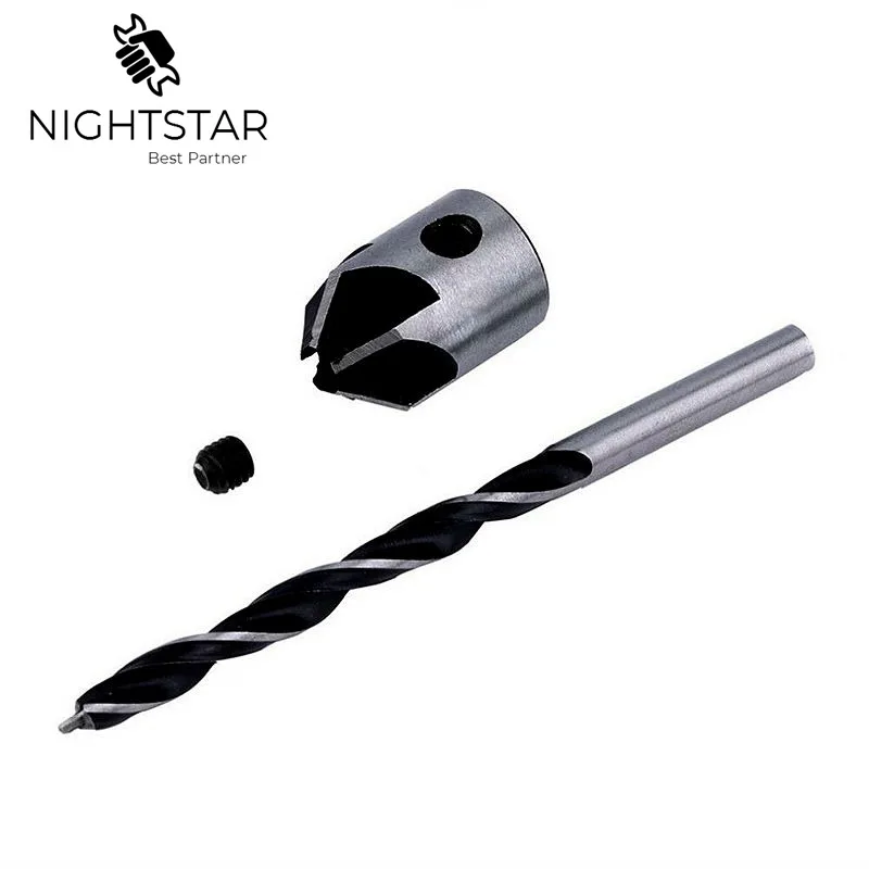 4 шт. HSS 5 Флейта Зенковка набор сверл пресс Набор фаски развертки