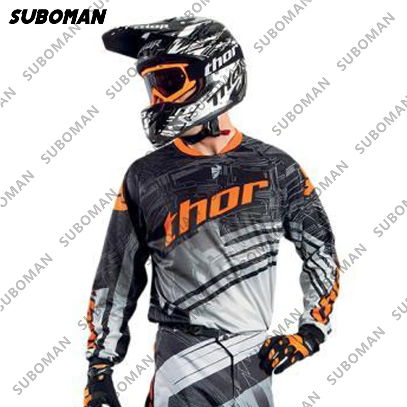 

Мужской комбинезон для езды на велосипеде THOR enduro осень 2021 Профессиональный комбинезон для езды на горном велосипеде с длинными рукавами и з...