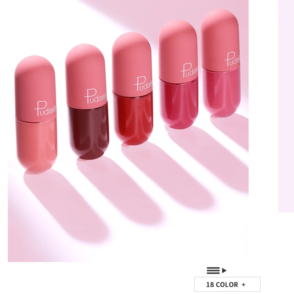 Новый матовой замшевой кожи обувь капсула для губ тинт увлажняющий с