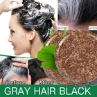 Шампунь для затемнения волос уход за волосами глубокое очищение восстанавливающие натуральные ингредиенты седые белые волосы краска для волос шампунь для волос черный