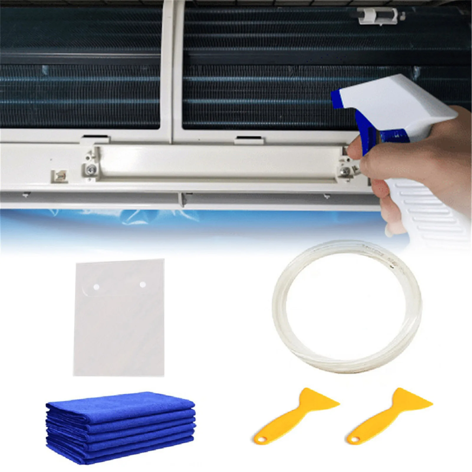 

Air Conditioner Cleaning Cover With Water Pipe Waterproof Air Conditioner Cleaning Dust Protection Cleaning Cover Bag