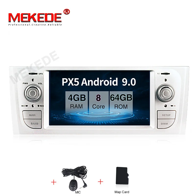 MEKEDE PX5 6,1 дюймов HD цифровой автомобильный стерео gps Android 9,0 для Fiat Grande Punto 199/310 2005-2009 Linea 323 2007-2011 YHTPD3L - Цвет: 64G CAR DVD