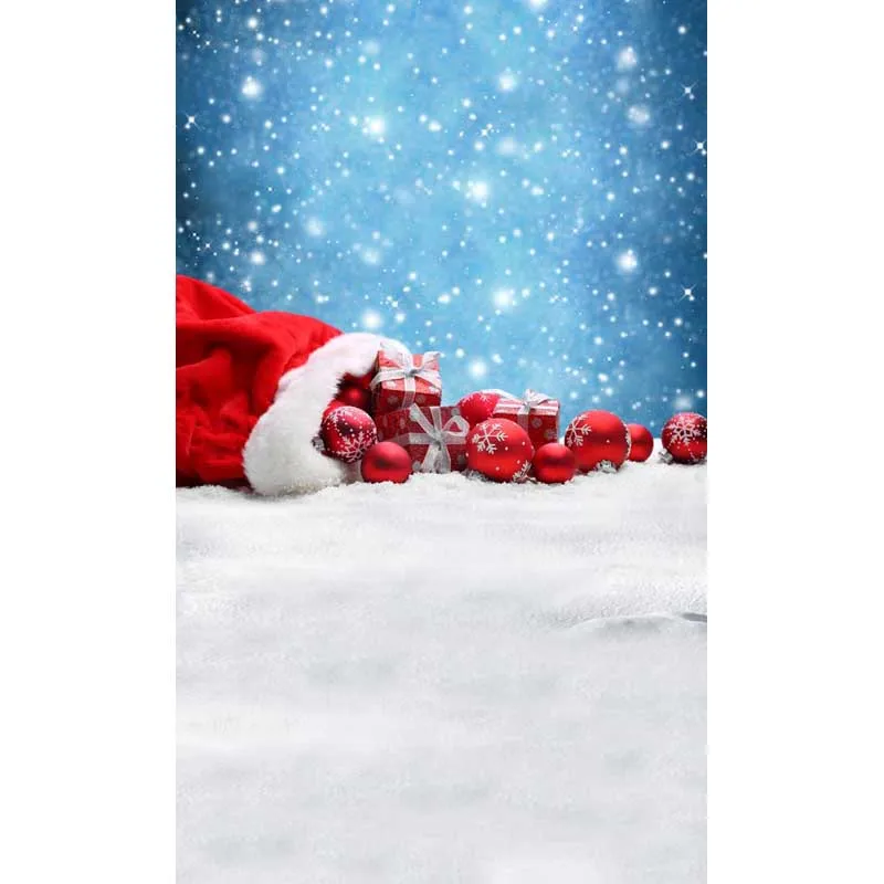 5x7 футов веселая Рождественская сказка Снежинка боке подарки шары