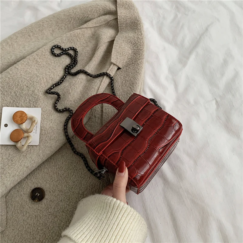 2020 новый ретро камень шаблон портативная коробка сумка мессенджер сумки на плечо