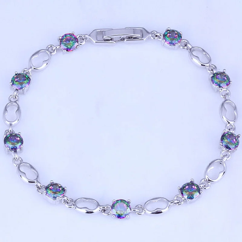 Женский браслет с кристаллами длина цепочки 18 см | Украшения и аксессуары