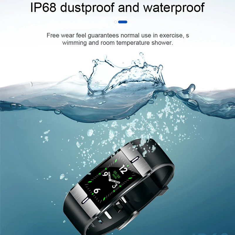 SmartWatch Body Fat Monitor Smart WristBand PPG 1.08 inch Men Women Heart Rate tracker Bracelet Calories Gym Fitness Tracker waterproof ip68 sport