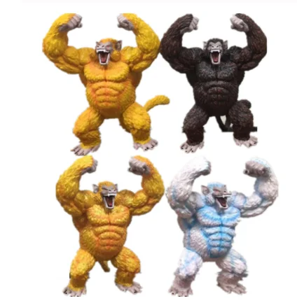 43 см аниме супер сайян 4 фигурки Сон Гоку золотая статуя Ape GK героев ПВХ модели