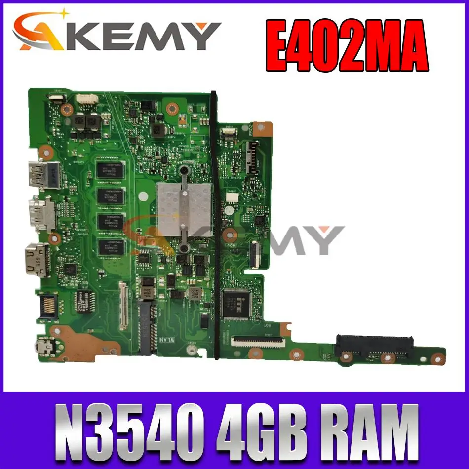 

New MB E402MA laptop mainboard N3540 4GB RAM E402M E502M E402MA E502MA For ASUS original motherboard