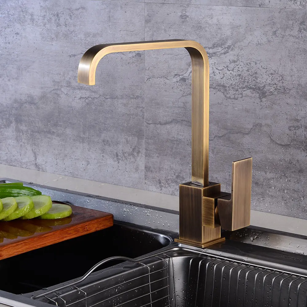 Mitigeur кухня кухонная раковина винтажный кран смеситель горячей и холодной воды Tap