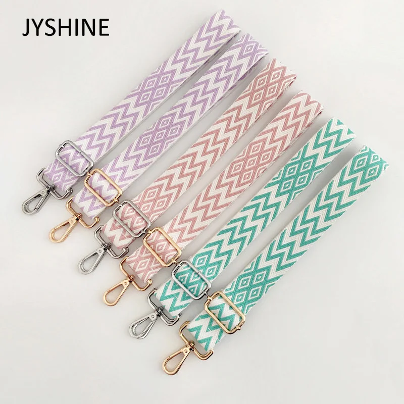 

JYSHINE New Nylon Belt Shoulder Bag Strap For Crossbody Women Wide Straps For Bags Adjustable Strap Bag Accessories 130CM