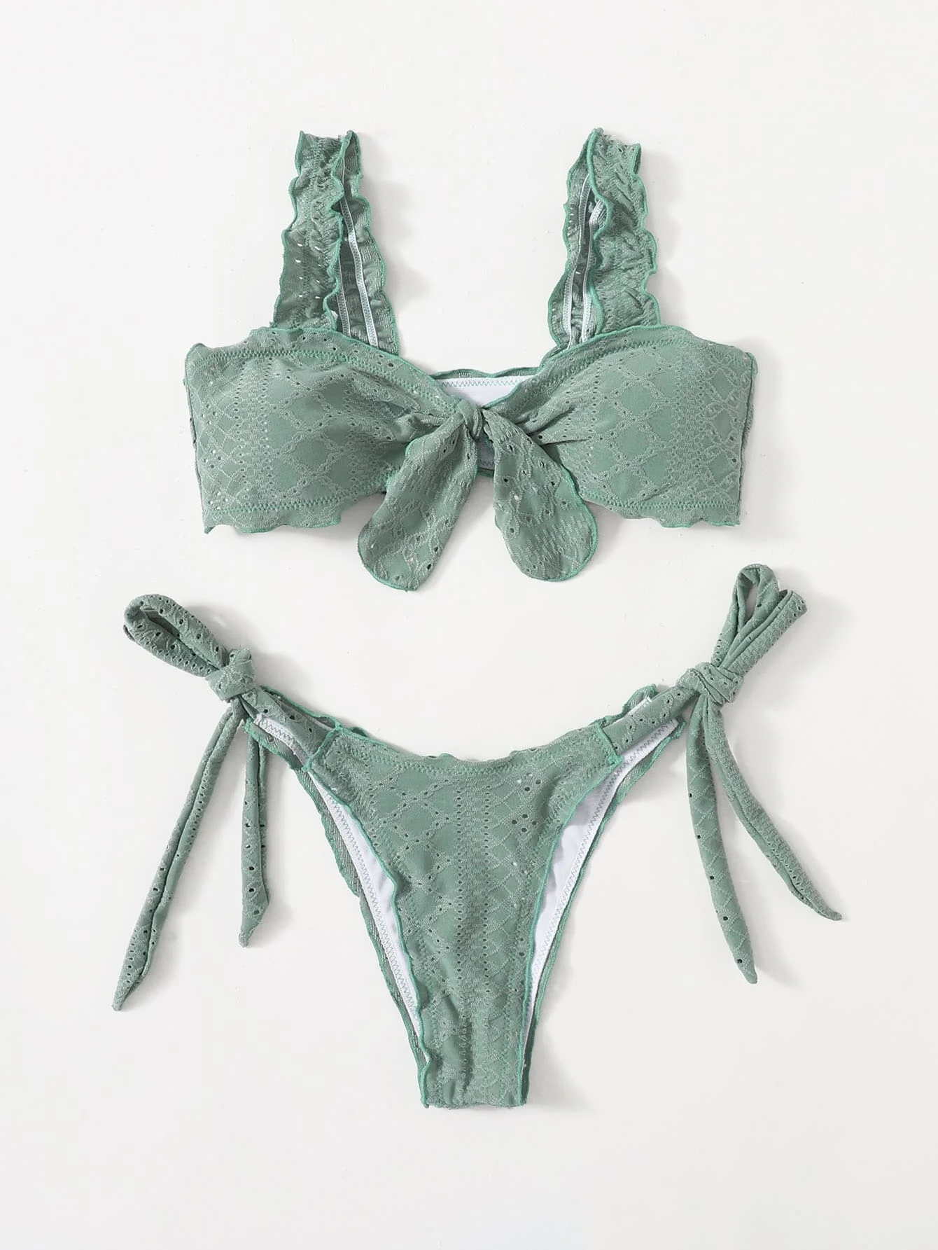 

Solid Bikinis Sexy Bikini 2021 Newest Padded Bra Push Up Swimsuit Low Waist Bandage Swimwear Women Brazilian Biquini