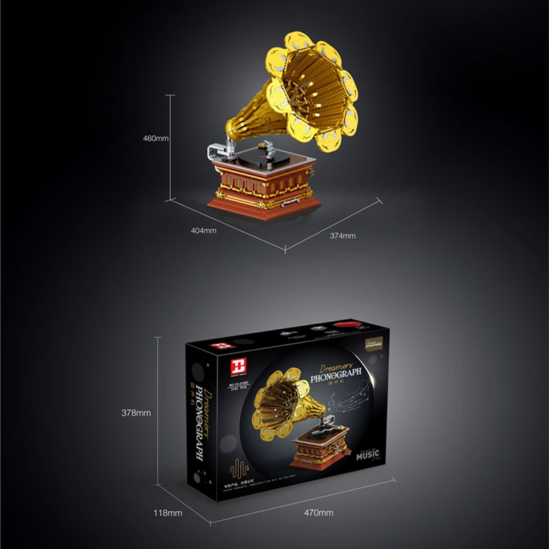 

New High-tech 21002 7899 Toys The App Motorized Animal Music Box Speaker Model Assembly Building Blocks Bricks Christmas Gifts